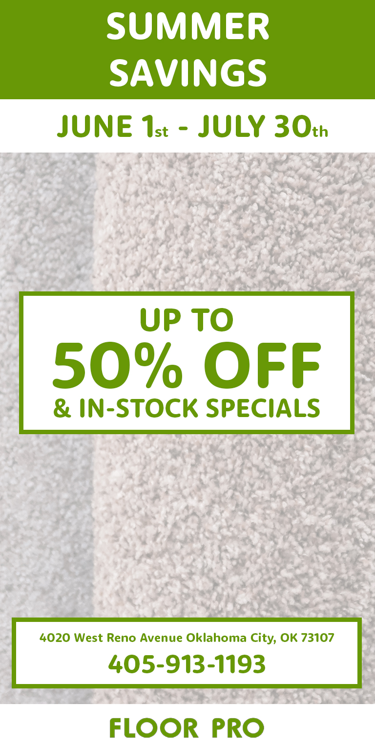 Summer Savings, Deals page Graphic Floor Pro Oklahoma City OK